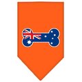 Unconditional Love Bone Flag Australian  Screen Print Bandana Orange Large UN847709
